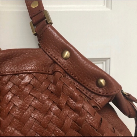 Cole Haan Village Weave F06 Leather Carry All - Picture 4 of 5